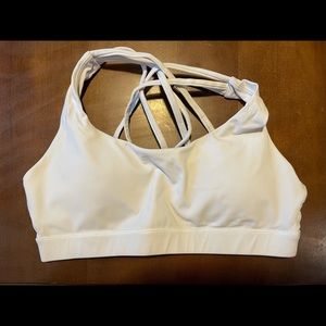 White sports bra